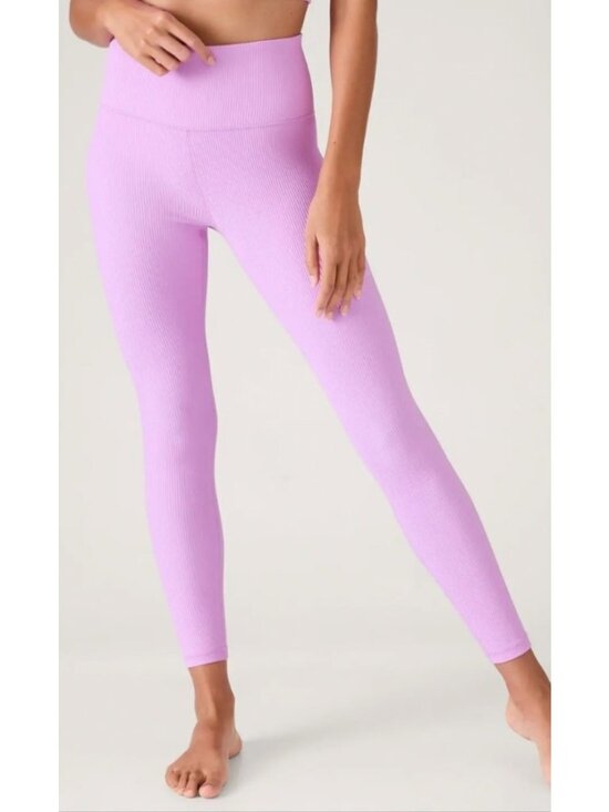 Athleta Pants - Athletaelation ultra high rise rib Leggings Medium Pink Activewear